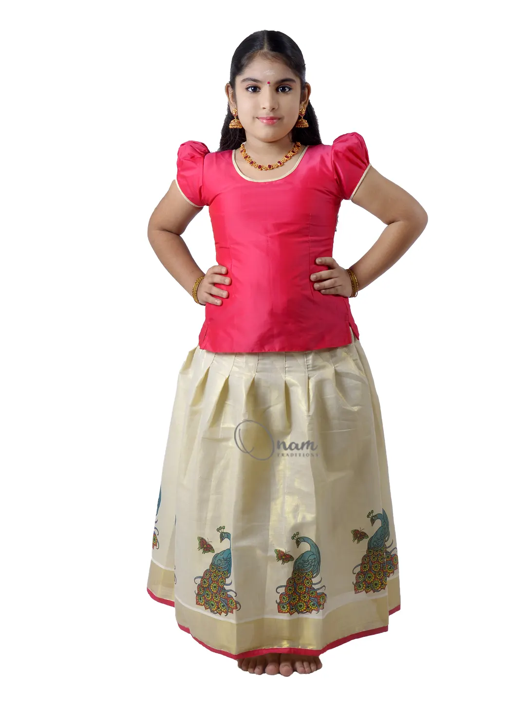 7-9 Year Old Girls Silk Lehenga Blouse Set Pattu Pavadai Online Usa Langa  Blouse for Kids Gift for Girls - Etsy Australia